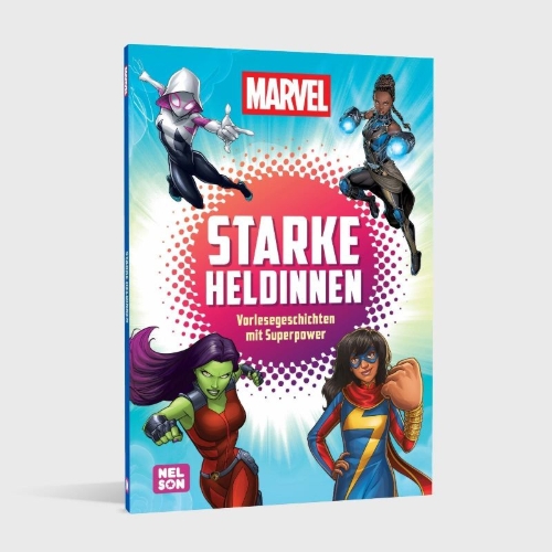 Buchcover und Innenansicht für das Buch: MARVEL Vorlesegeschichten: Starke Heldinnen