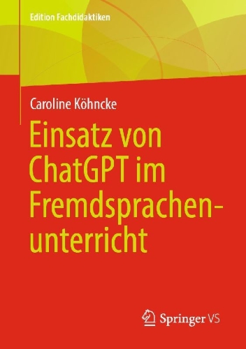 Buchcover und Innenansicht für das Buch: Einsatz von ChatGPT im Fremdsprachenunterricht
