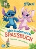 Buchcover und Innenansicht für das Buch: Disney Kreative Beschäftigung: Disney Stitch: Mein kunterbuntes Spaßbuch