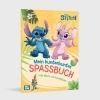 Buchcover und Innenansicht für das Buch: Disney Kreative Beschäftigung: Disney Stitch: Mein kunterbuntes Spaßbuch