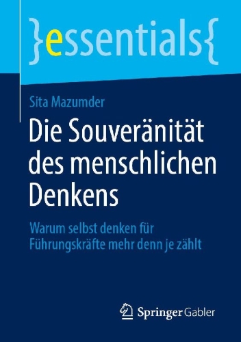 Buchcover und Innenansicht für das Buch: Die Souveränität des menschlichen Denkens
