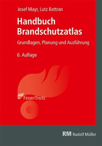 Buchcover und Innenansicht für das Buch: Handbuch Brandschutzatlas