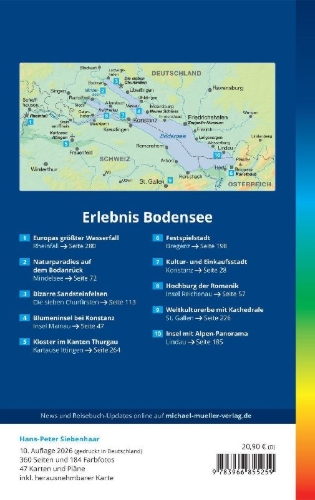 Buchcover und Innenansicht für das Buch: MICHAEL MÜLLER Reiseführer Bodensee