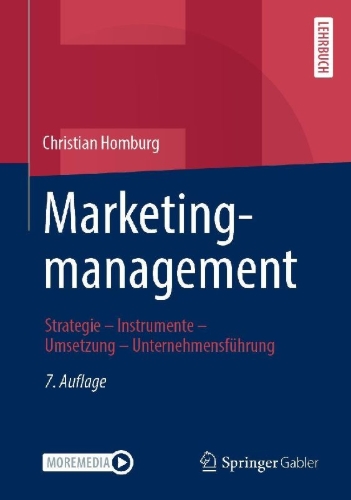 Buchcover und Innenansicht für das Buch: Marketingmanagement