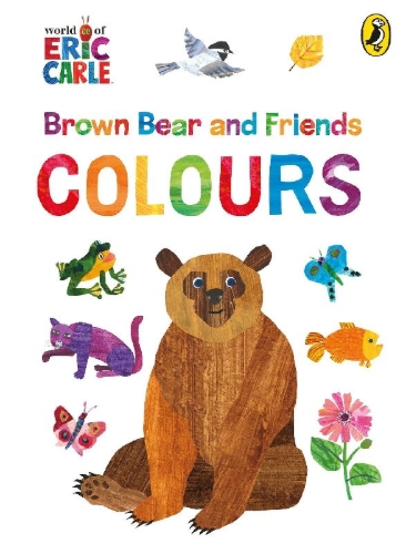 Buchcover und Innenansicht für das Buch: Brown Bear and Friends: Colours