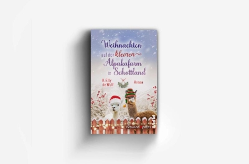 Buchcover und Innenansicht für das Buch: Snowy Skye - Weihnachten auf der kleinen Alpakafarm in Schottland