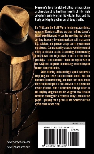 Buchcover und Innenansicht für das Buch: Indiana Jones and the Kingdom of the Crystal Skull (TM)
