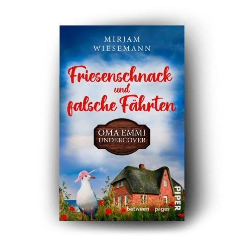 Buchcover und Innenansicht für das Buch: Friesenschnack und falsche Fährten. Oma Emmi undercover