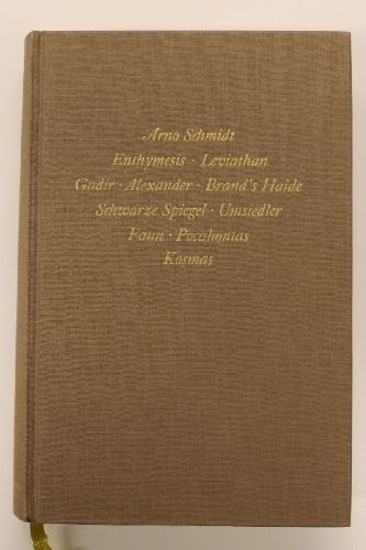 Buchcover und Innenansicht für das Buch: Bargfelder Ausgabe. Werkgruppe I. Romane, Erzählungen, Gedichte, Juvenilia