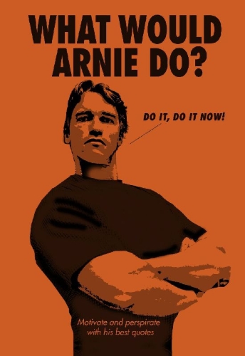 Buchcover und Innenansicht für das Buch: What Would Arnie Do?