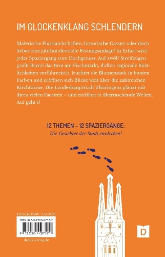 Buchcover und Innenansicht für das Buch: Zu Fuß durch Erfurt