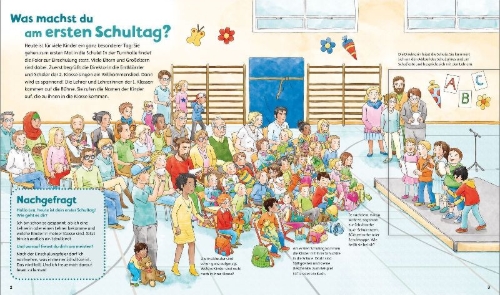 Buchcover und Innenansicht für das Buch: WAS IST WAS Junior Band 25 Die Schule geht los!