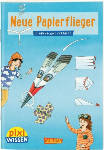 Buchcover und Innenansicht für das Buch: Neue Papierflieger