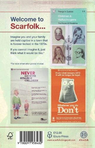 Buchcover und Innenansicht für das Buch: Discovering Scarfolk