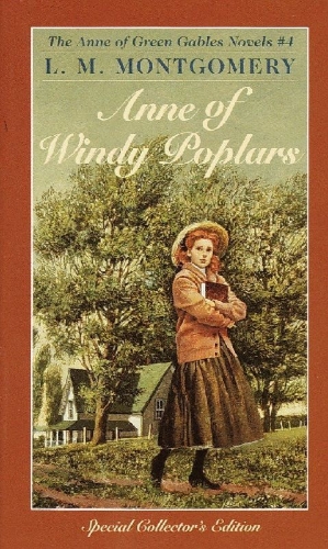 Buchcover und Innenansicht für das Buch: Anne of Windy Poplars