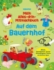 Buchcover und Innenansicht für das Buch: Mein Alles-drin-Mitmachbuch: Auf dem Bauernhof