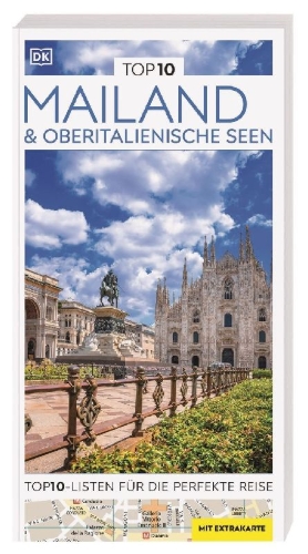 Buchcover und Innenansicht für das Buch: TOP10 Reiseführer Mailand & Oberitalienische Seen