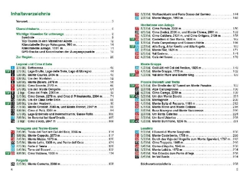 Buchcover und Innenansicht für das Buch: ROTHER Wanderführer Vizentiner Alpen