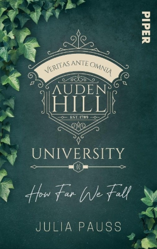 Buchcover und Innenansicht für das Buch: Auden Hill University - How Far We Fall