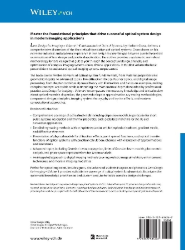 Buchcover und Innenansicht für das Buch: Lens Design for Imaging