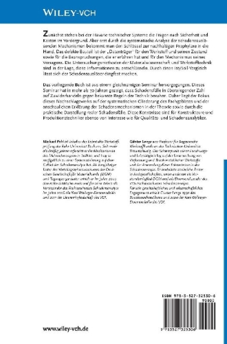Buchcover und Innenansicht für das Buch: Systematische Beurteilung technischer Schadensfälle