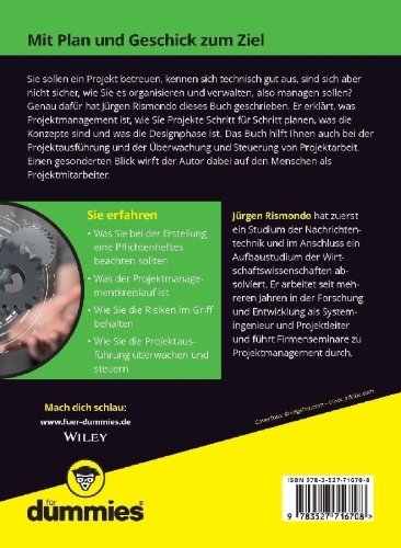 Buchcover und Innenansicht für das Buch: Projektmanagement für Ingenieure für Dummies