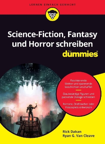 Buchcover und Innenansicht für das Buch: Science-Fiction, Fantasy und Horror schreiben für Dummies
