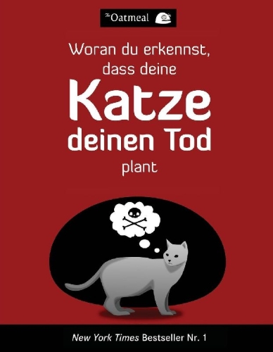 Buchcover und Innenansicht für das Buch: Woran du erkennst, dass deine Katze deinen Tod plant