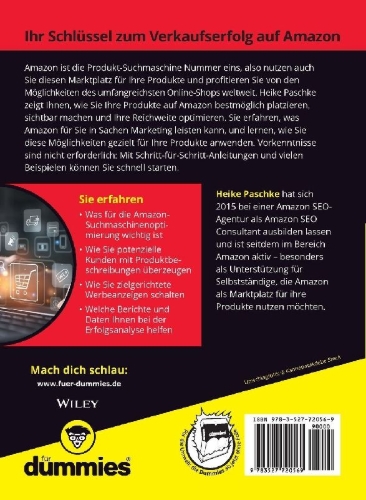 Buchcover und Innenansicht für das Buch: Erfolgreiches Amazon-Marketing für Dummies