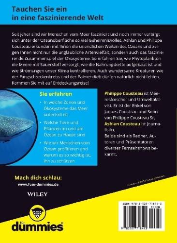 Buchcover und Innenansicht für das Buch: Ozeane für Dummies
