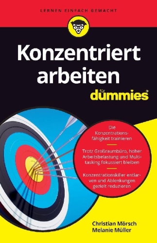 Buchcover und Innenansicht für das Buch: Konzentriert arbeiten für Dummies
