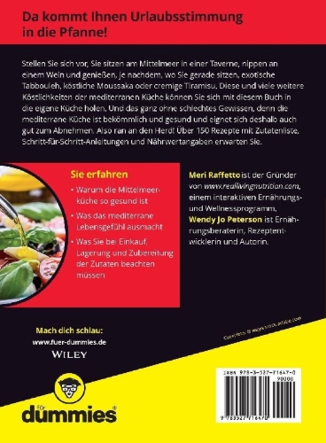 Buchcover und Innenansicht für das Buch: Mediterrane Küche für Dummies