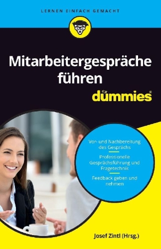 Buchcover und Innenansicht für das Buch: Mitarbeitergespräche führen für Dummies