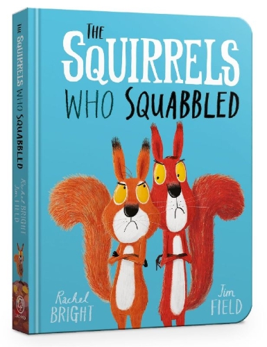 Buchcover und Innenansicht für das Buch: The Squirrels Who Squabbled Board Book