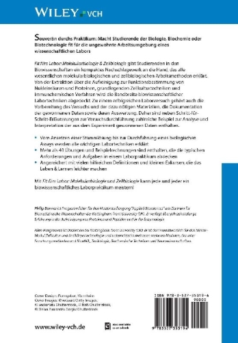 Buchcover und Innenansicht für das Buch: Fit fürs Labor: Molekularbiologie und Zellbiologie