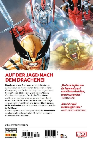 Buchcover und Innenansicht für das Buch: Deadpool Team-Up (2024) #1-#5