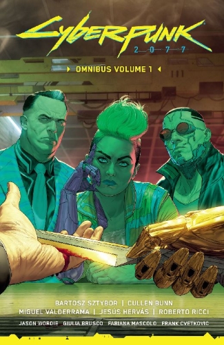 Buchcover und Innenansicht für das Buch: Cyberpunk 2077 Omnibus Volume 1