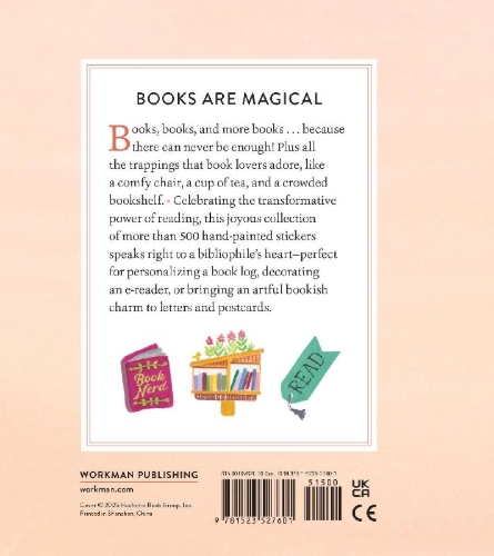 Buchcover und Innenansicht für das Buch: A Book Lover's Sticker Book