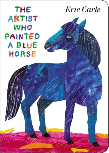 Buchcover und Innenansicht für das Buch: The Artist Who Painted a Blue Horse