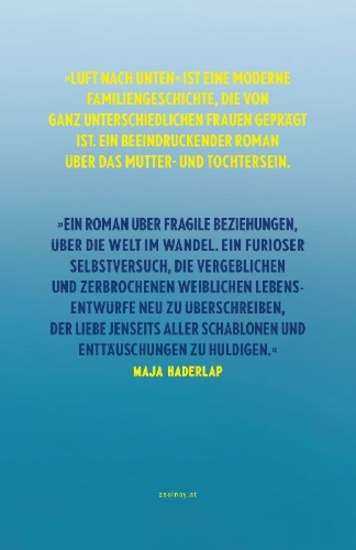Buchcover und Innenansicht für das Buch: Luft nach unten