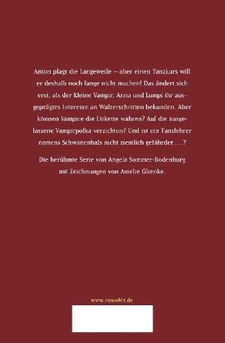 Buchcover und Innenansicht für das Buch: Der kleine Vampir und die Tanzstunde