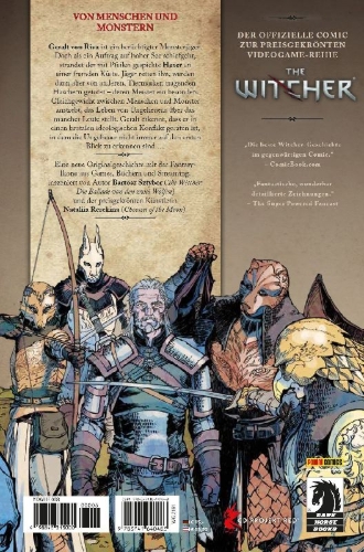 Buchcover und Innenansicht für das Buch: The Witcher: Wild Animals #1-#4