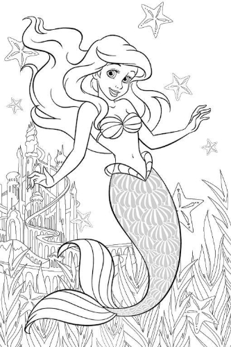 Buchcover und Innenansicht für das Buch: Disney Prinzessin: Magischer Malspaß - Entdecke verborgene Motive!