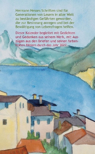Buchcover und Innenansicht für das Buch: Hermann Hesse Kalender für das Jahr 2027
