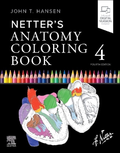 Buchcover und Innenansicht für das Buch: Netter's Anatomy Coloring Book