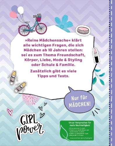 Buchcover und Innenansicht für das Buch: Reine Mädchensache