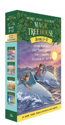 Buchcover und Innenansicht für das Buch: Magic Tree House Volumes 9-12 Boxed Set