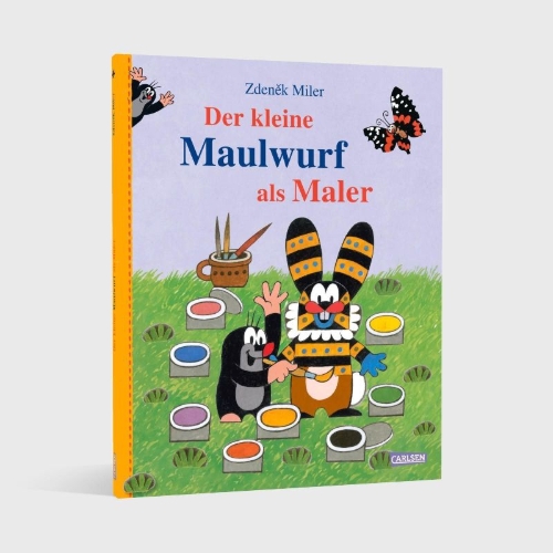 Buchcover und Innenansicht für das Buch: Der kleine Maulwurf als Maler