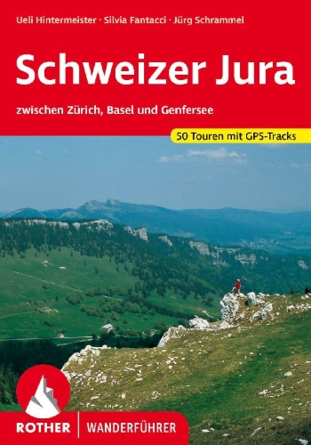 Buchcover und Innenansicht für das Buch: ROTHER Wanderführer Schweizer Jura