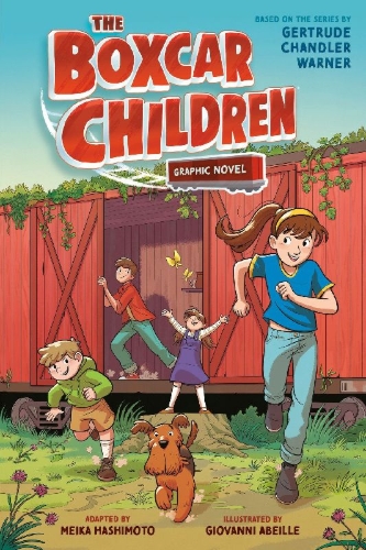 Buchcover und Innenansicht für das Buch: The Boxcar Children Graphic Novel